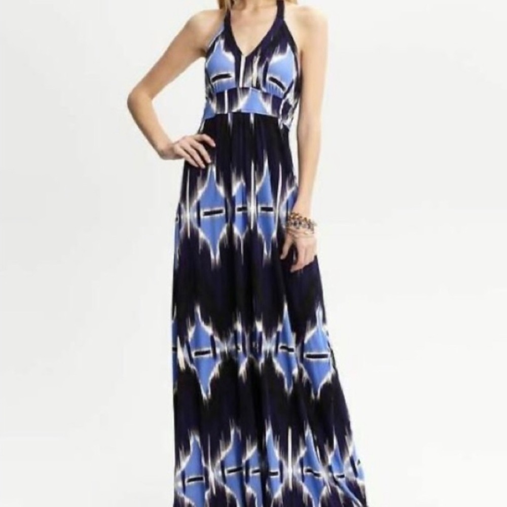 ⚫️ Banana Republic Resort dress halter open back​​